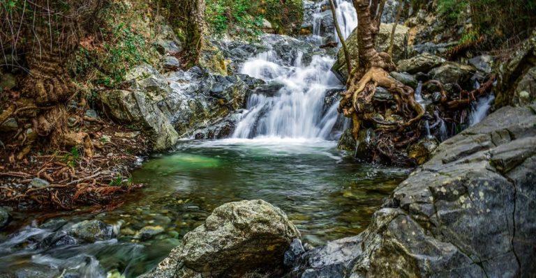 From Paphos: Caledonia Waterfalls Walking Tour with Lunch